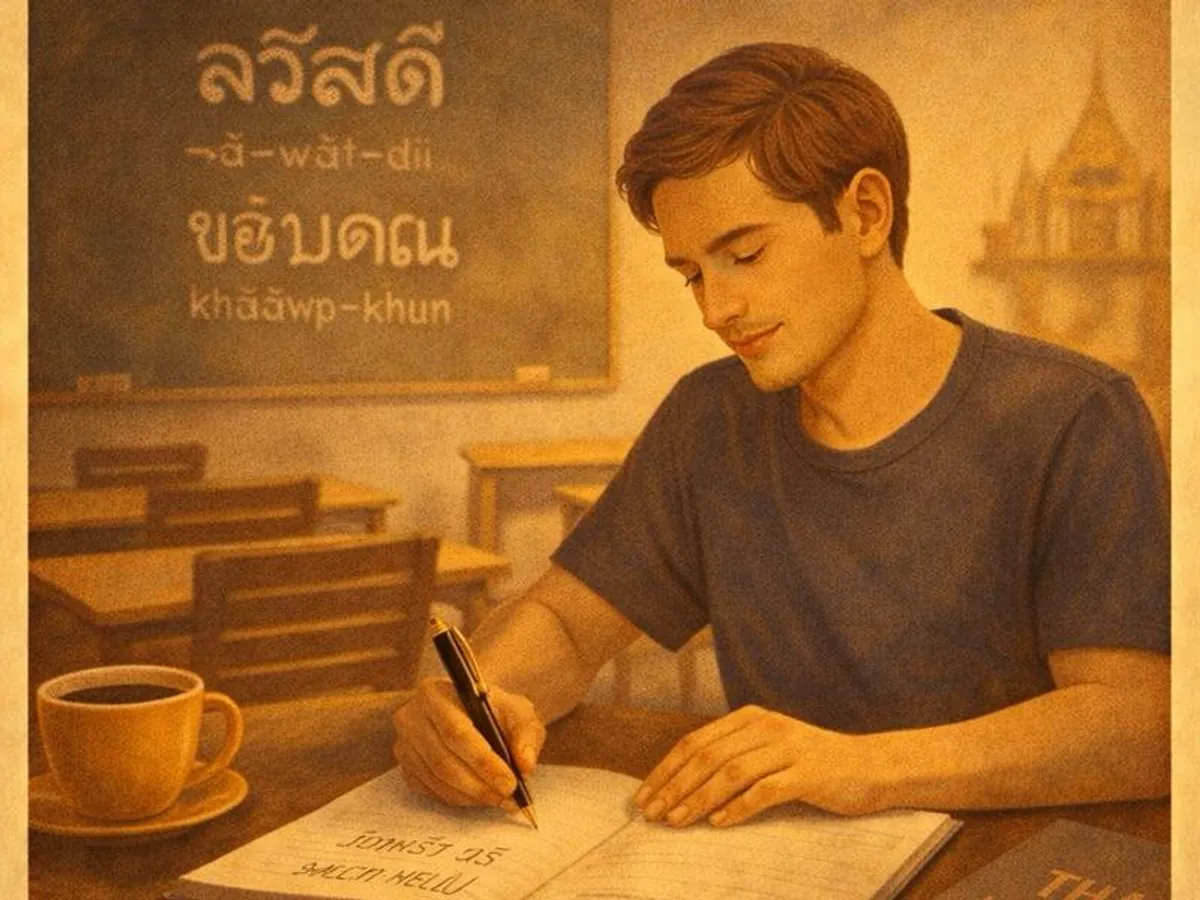 Illustration du visa Étudiant en Thaïlande.